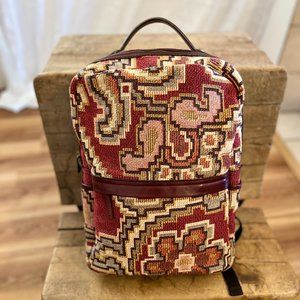 Patricia Nash Woman's Nazca Peruvian Tapestry Beautiful Leather Backpack